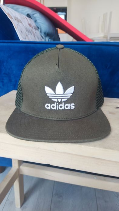 Czapka Adidas Olive/Khaki wyszywane logo !!!