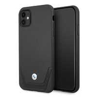 Etui BMW Perforate do iPhone 11/Xr, Czarny Perforowany Hardcase