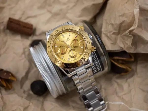 ХИТ 2025! Стильные мужские часы Jaragar Luxury Reloj Hombre Gold !