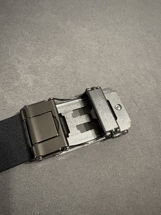 Pasek Hermes czarny automatyczna klamra elegancki