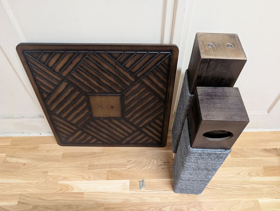 Modern Living Drapak Dla Kota Sered Brązowo-Szary 119Cm Elegancki Duży