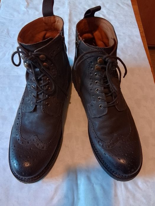 Buty Gino Rossi,skórzane męskie r44, prawie nowe