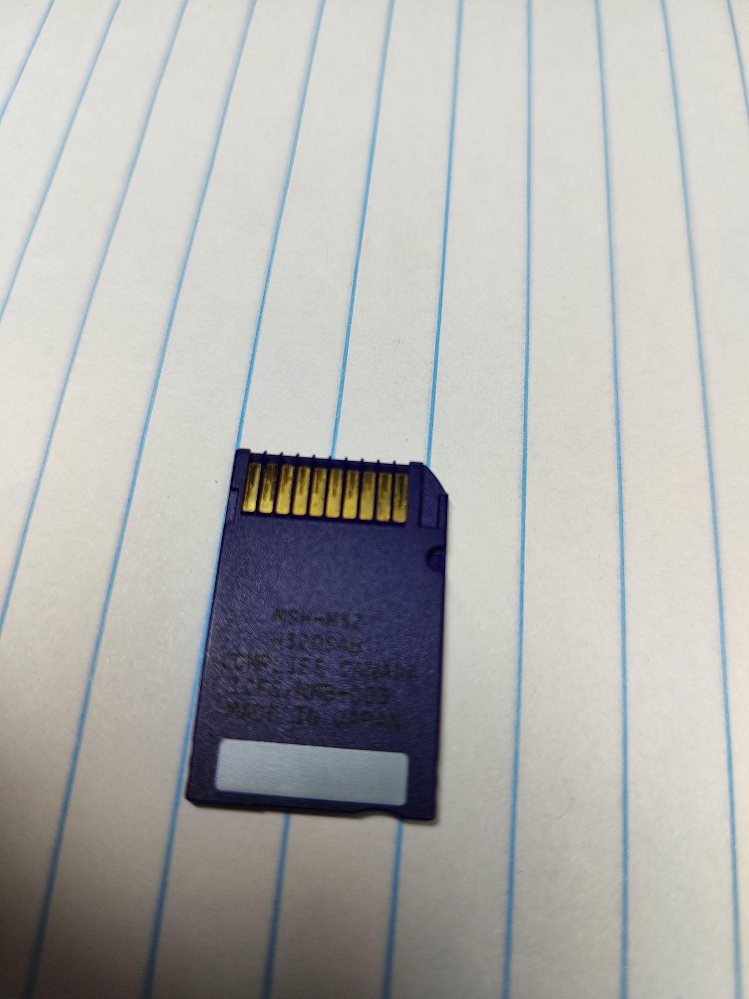 Karta Memory Stick Duo 32MB Sony Japan