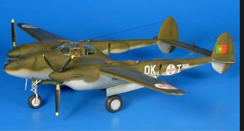 RS MODELS 92280 samolot P-38G LIGHTNING model 1/72