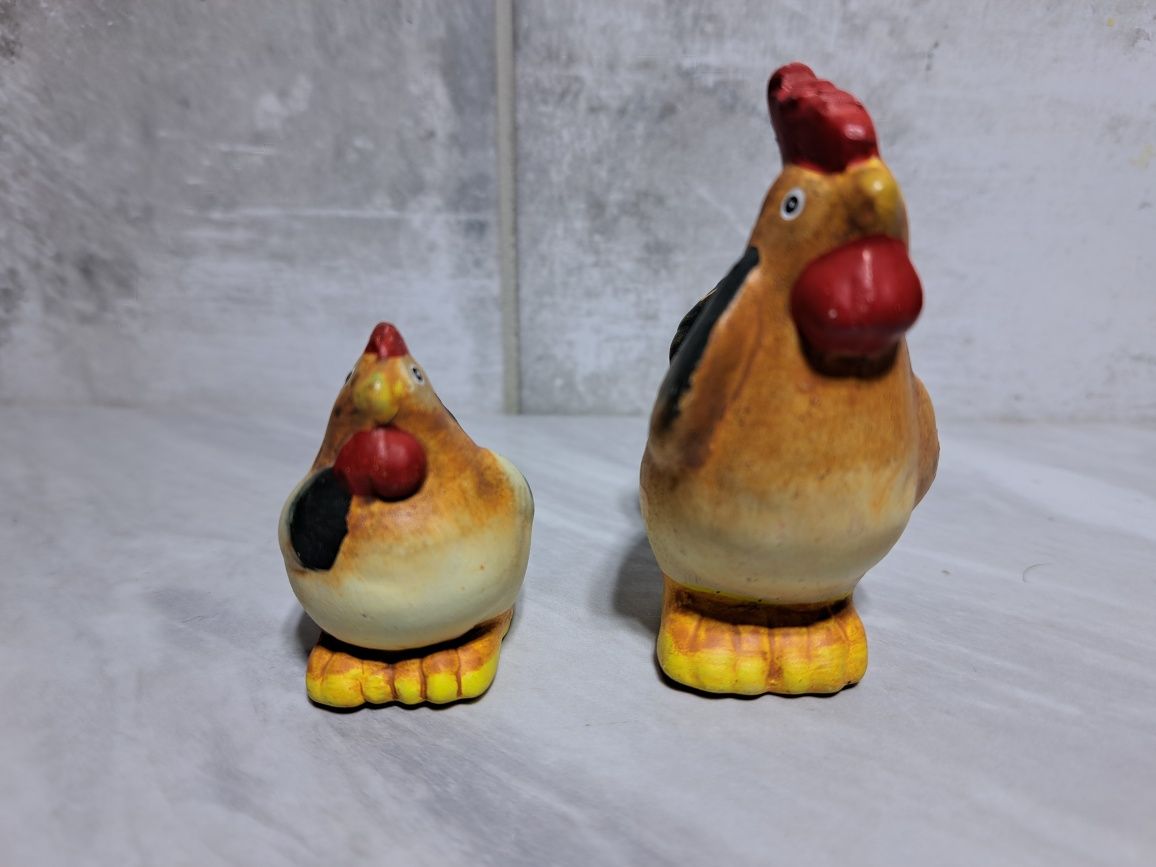 Figurki kogut i kurka