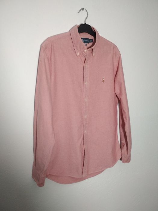 Ralph Lauren różowa koszula casual z kolorowym logo S