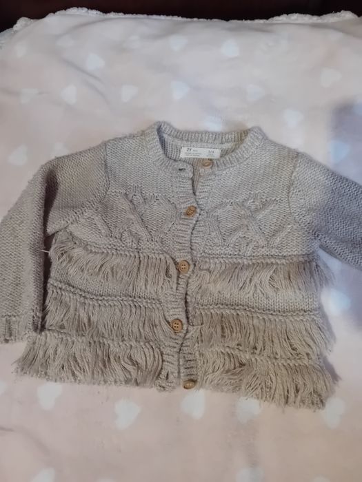 Casaco de malha c/franjas Zippy 3-4