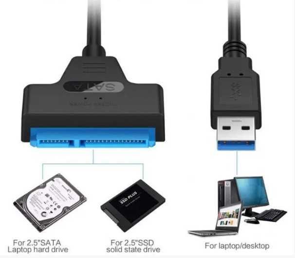 Перехідник адаптер USB 3.0 - SATA 2.5 для жорсткого диска