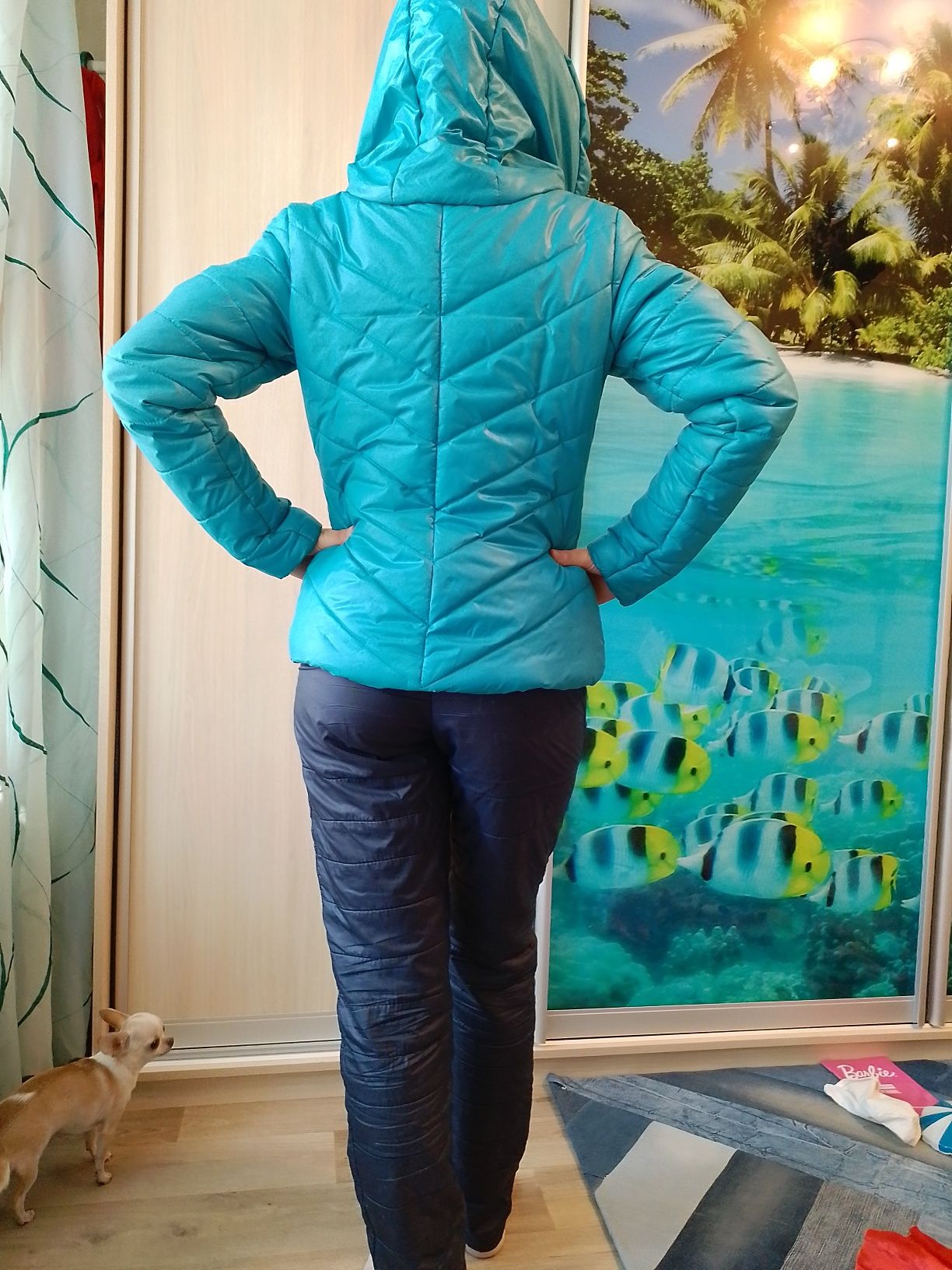 Комплект зимовий (куртка+ штани+чоботи). Розмір 42. Комплект зимний