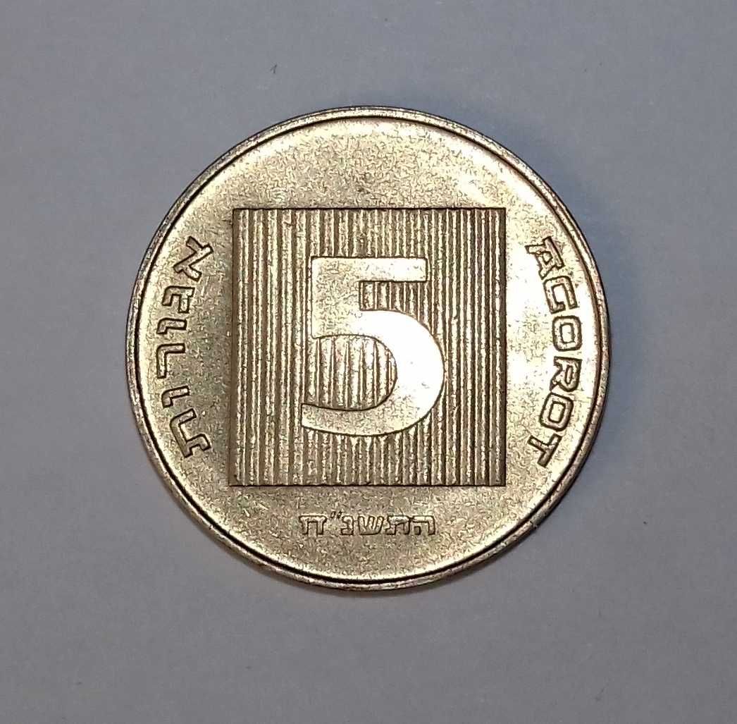 Продам монету  – 5 агорот Израиль.