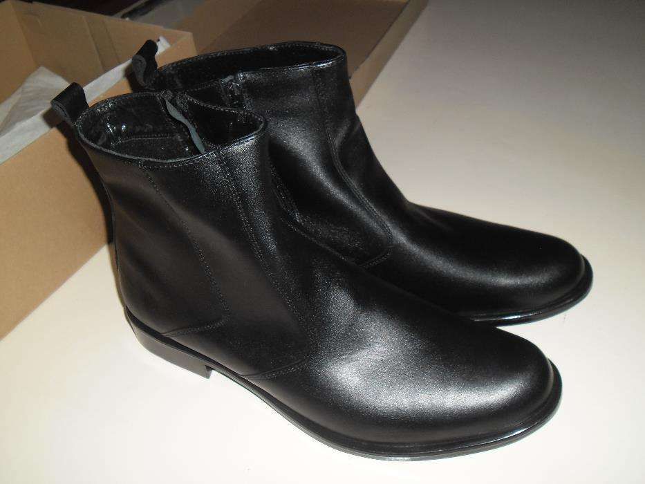 Buty męskie zimowe skóra GLANZBUT