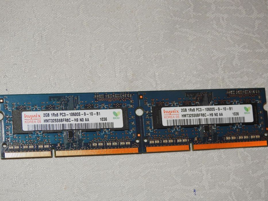 Pamięć RAM Hynix DDR3 4GB (2x2GB) PC3 10600S 1333Mhz SODIMM