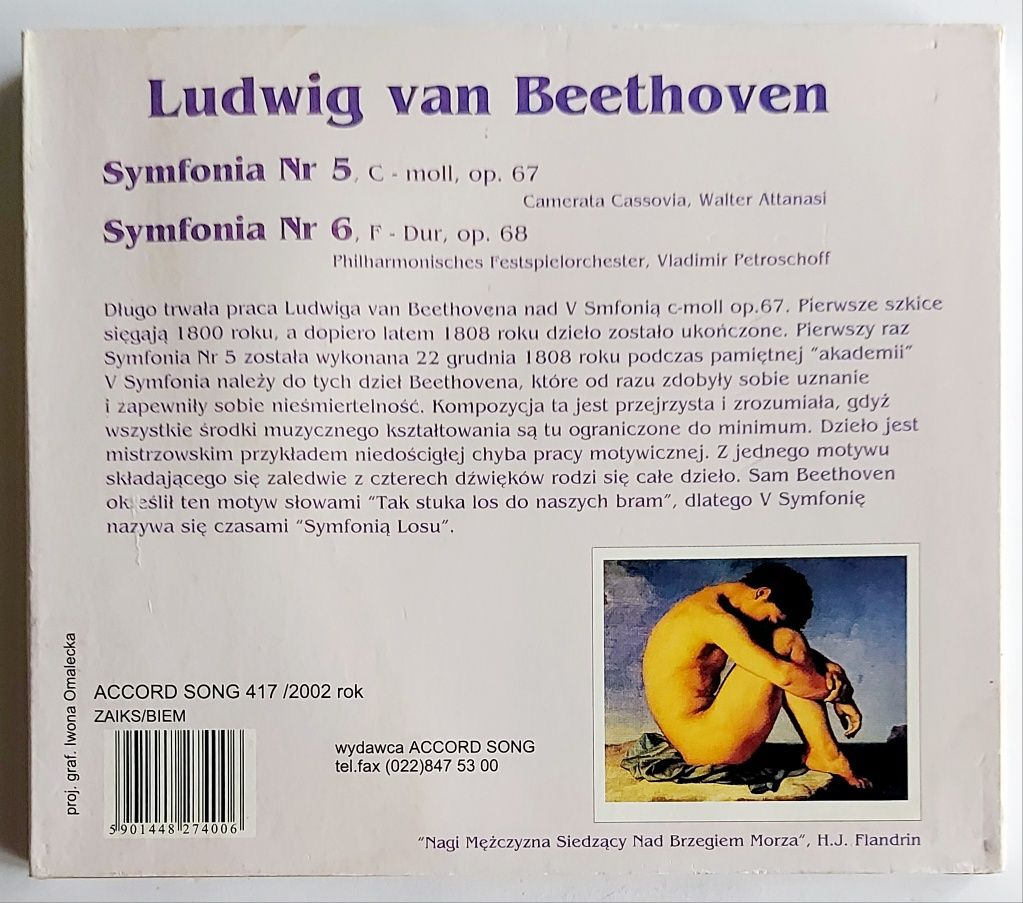 Ludwig Van Beethoven Symfonia Nr5 op. 67 Nr6 op. 68 2002r