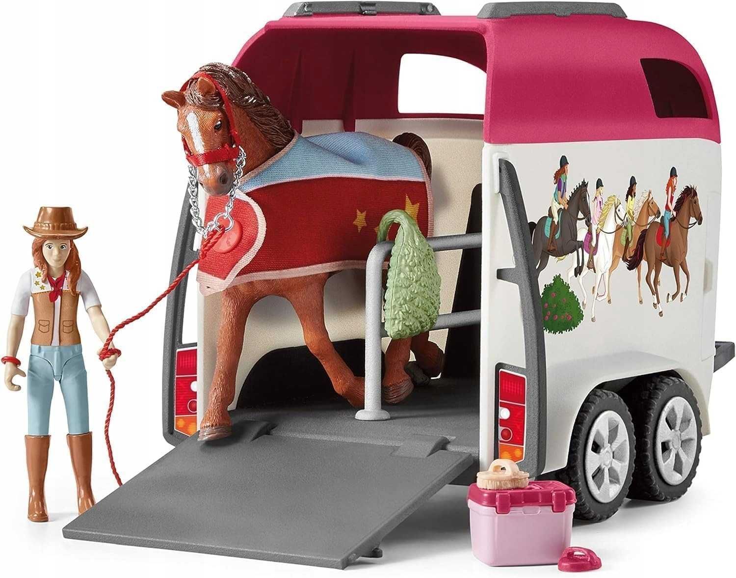 Przyczepa Schleich Konie + Akcesoria Samochód Horse Club 42535 ZESTAW