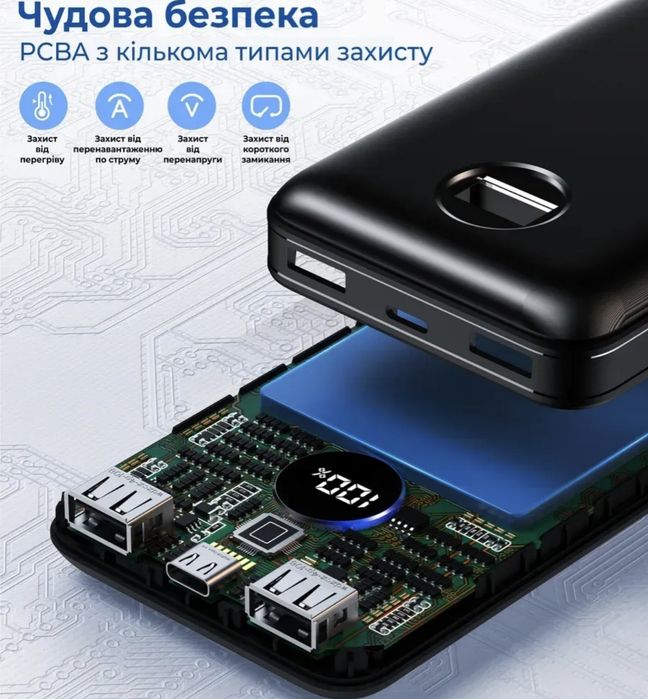 Павербанк УМБ CHOETECH B653 / 20000 mAh / 45W UPS