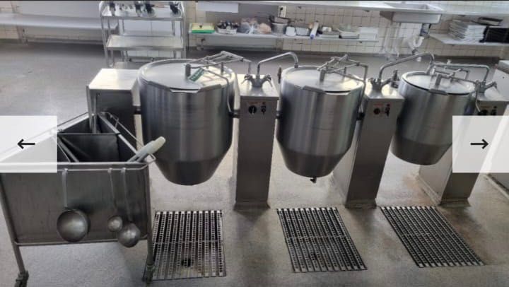 Kotły warzelne - zestaw trzech kotłów 20, 40, 60 L