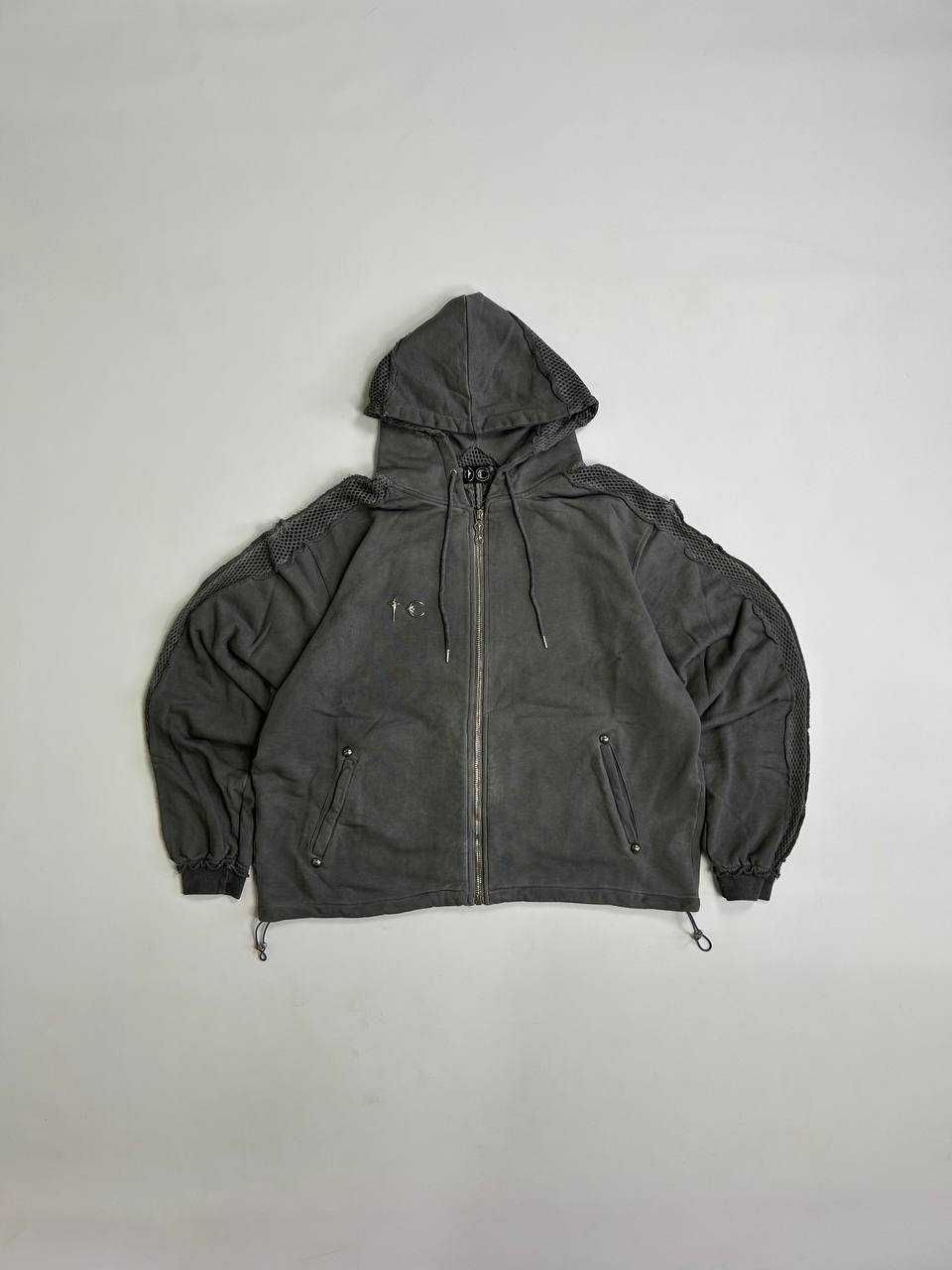 Худі Thug Club zip hoodie худи зипка y2k archive серая сіра зіпка L