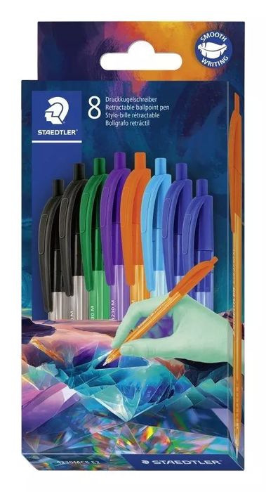Długopis trójkątny Multiverse 8 kolorów. Staedtler
