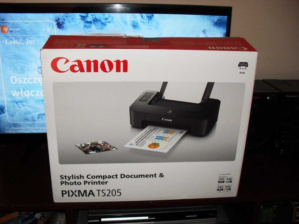 nowa Drukarka CANON PIXMA TS205   B.tanio kupiona za 373 pln