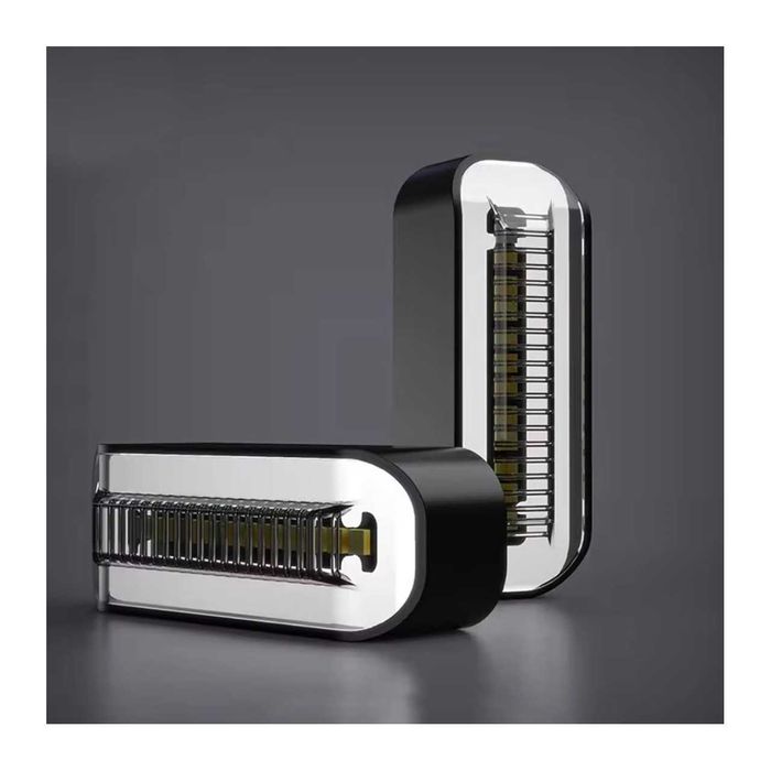 Par piscas dinâmicos LED luz presença oval suporte L