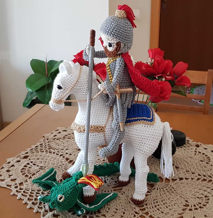 São Jorge Amigurumi
