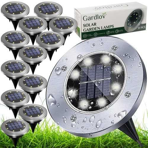 Lampki solarne ogrodowe - 12 szt.