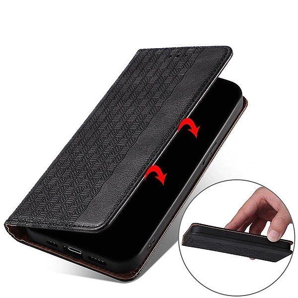 Magnet Strap Case etui do Xiaomi Redmi Note 11 pokrowiec portfel + min