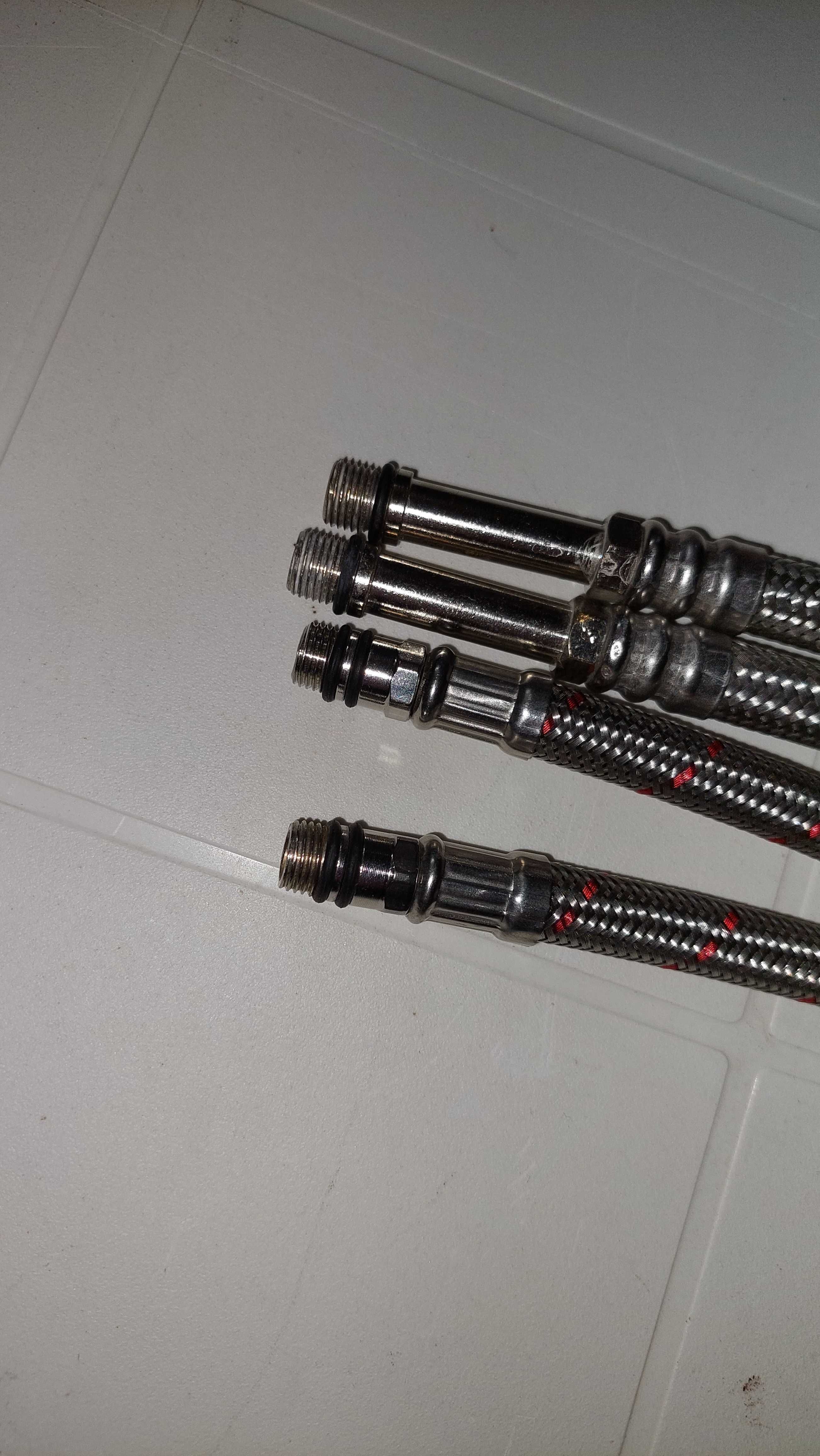 Węże do baterii umywalkowej 3/8" M10 DN8, 40 i 80cm. 4szt