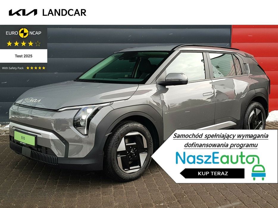 Kia EV3 Duży akumulator 81,4 kWh - Wersja AIR + WIN - SHALE GREY