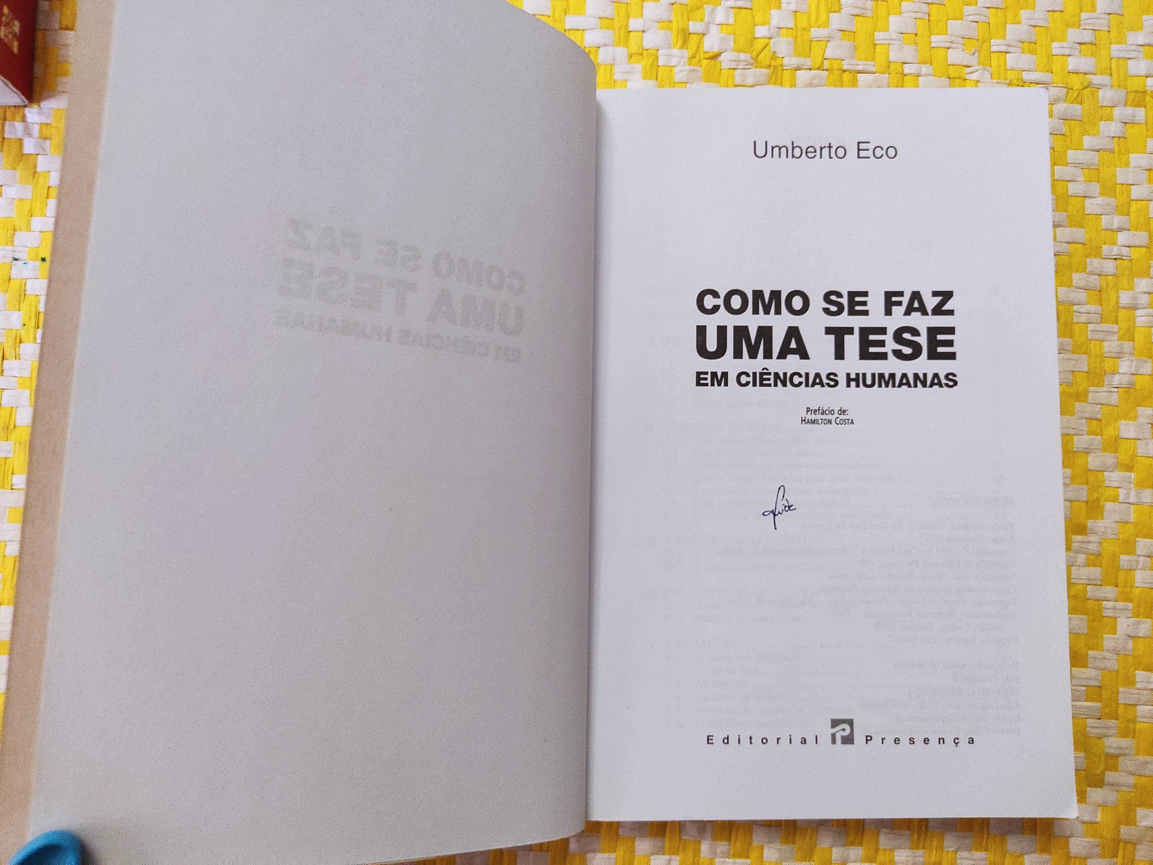 Como se faz uma tese
Umberto Eco