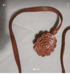 Cinto camel massimo dutti