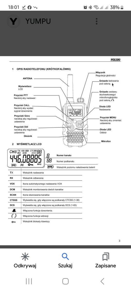 Krótkofalówka MaxCom WT350