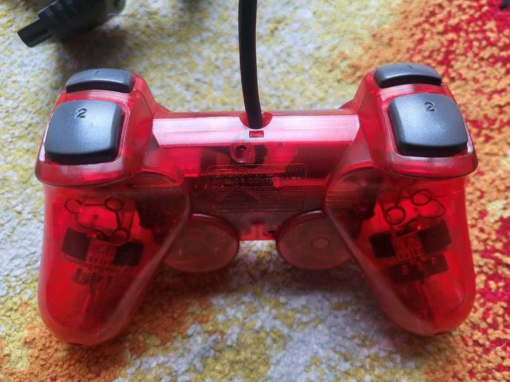 Oryginalny Pad PS2 Playstation 2 Sony Dualshock 2 Crimson Red Czerwony