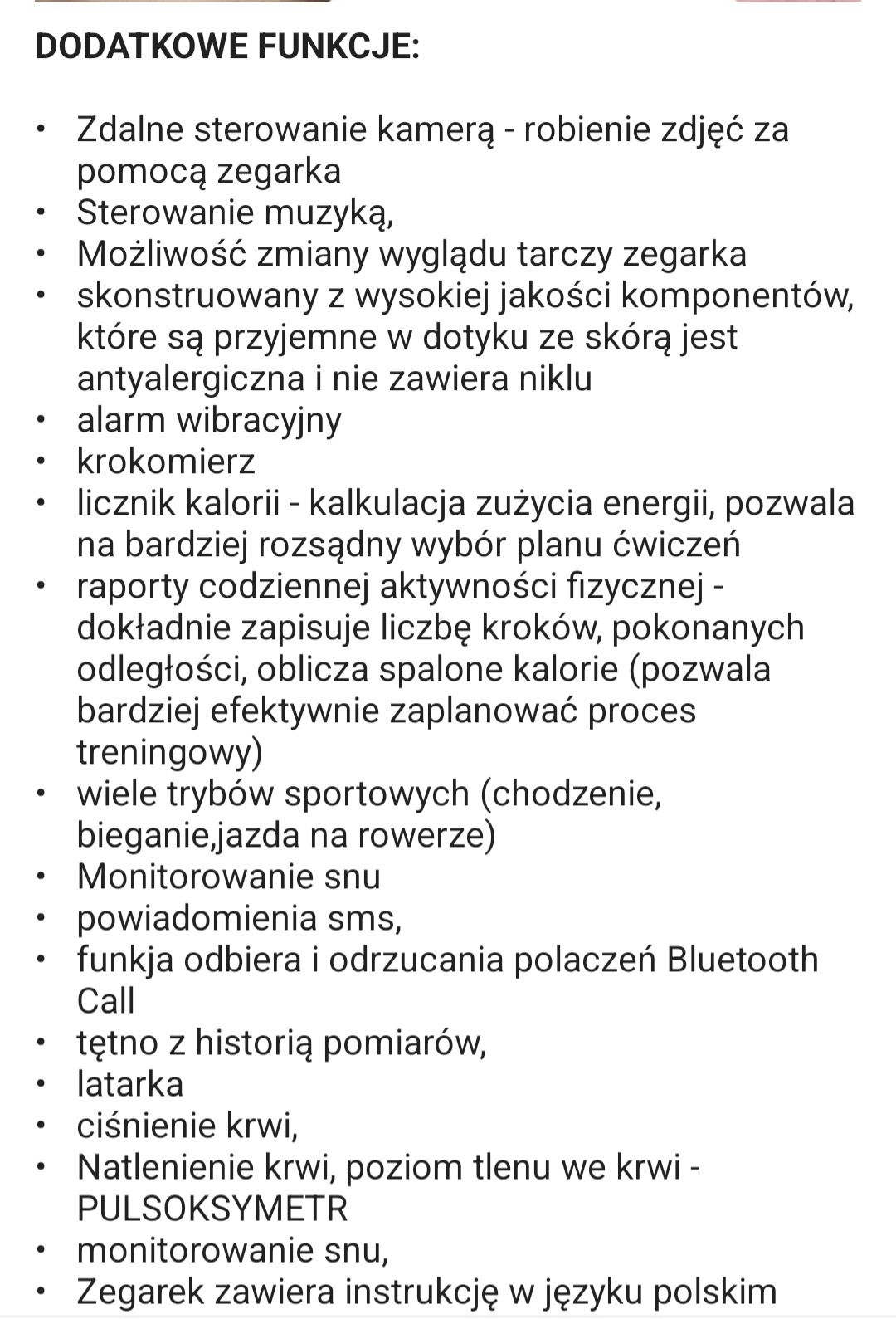 Nowy smartwach smartband