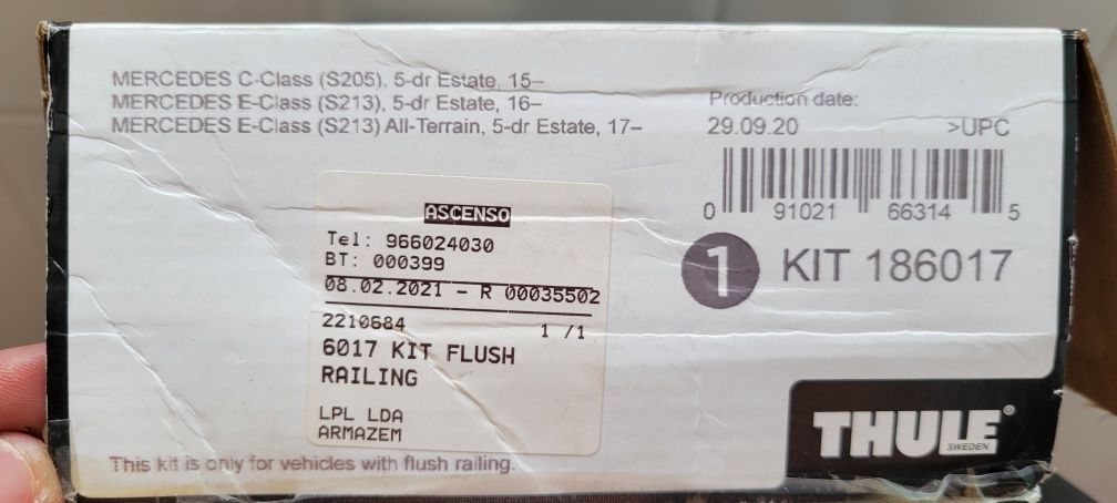 kit thule 710600+ ki186017Mercedes class E e classe C. Excelente esta