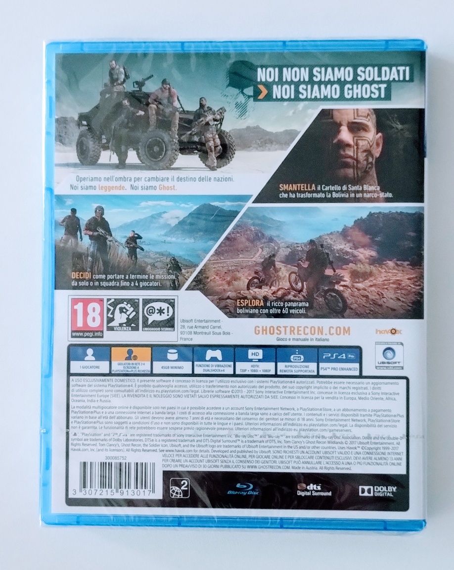 Gra PS4 Ghost Recon Wildlands NOWA w folii z hologramem