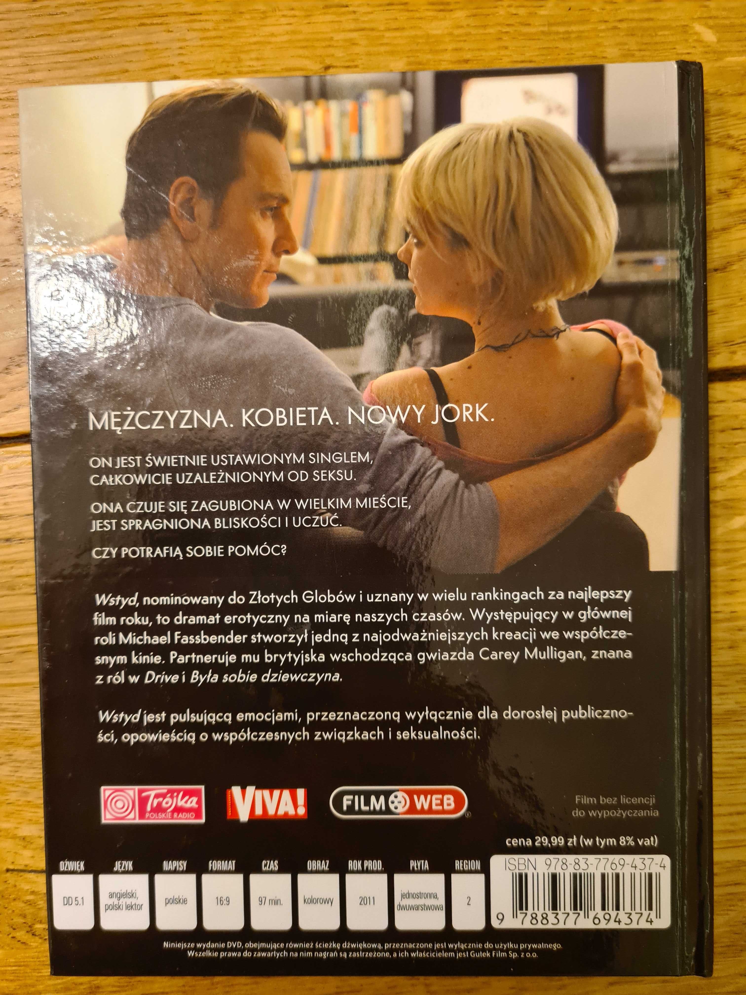 DVD - Wstyd.  Reżyseria Steve McQueen