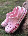 Купить Крокс Голубие с Надписю Crocs Bayband Женские Кроксы 36-39