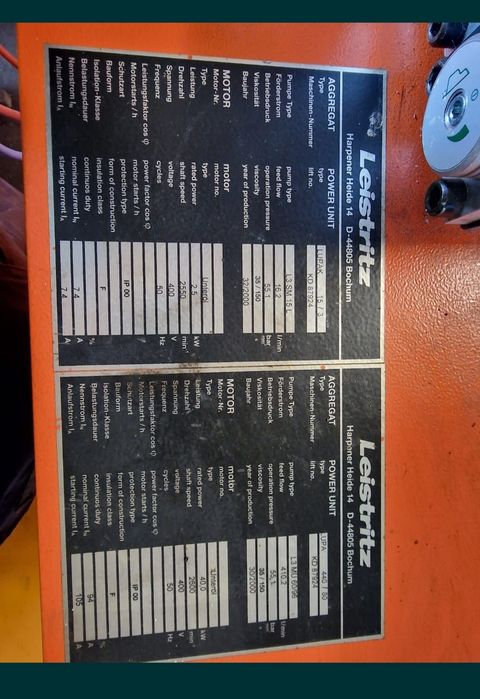 Agregat hydrauliczny zasilacz Leistritz Power Unit