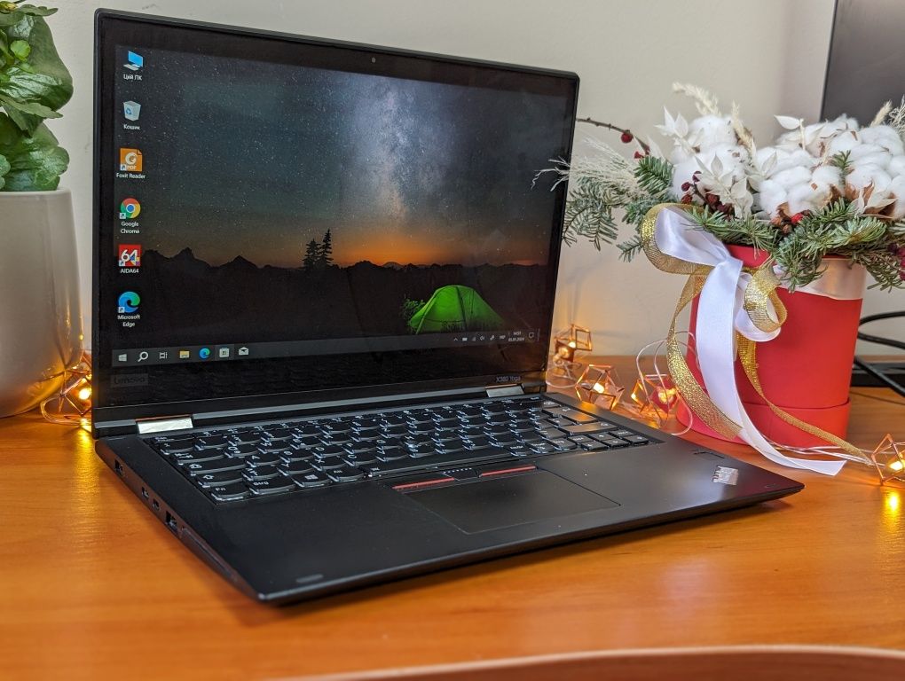 Сенсорний Ноутбук Lenovo ThinkPad X380 Yoga/і5/13.3/IPS/8/512/FullHD