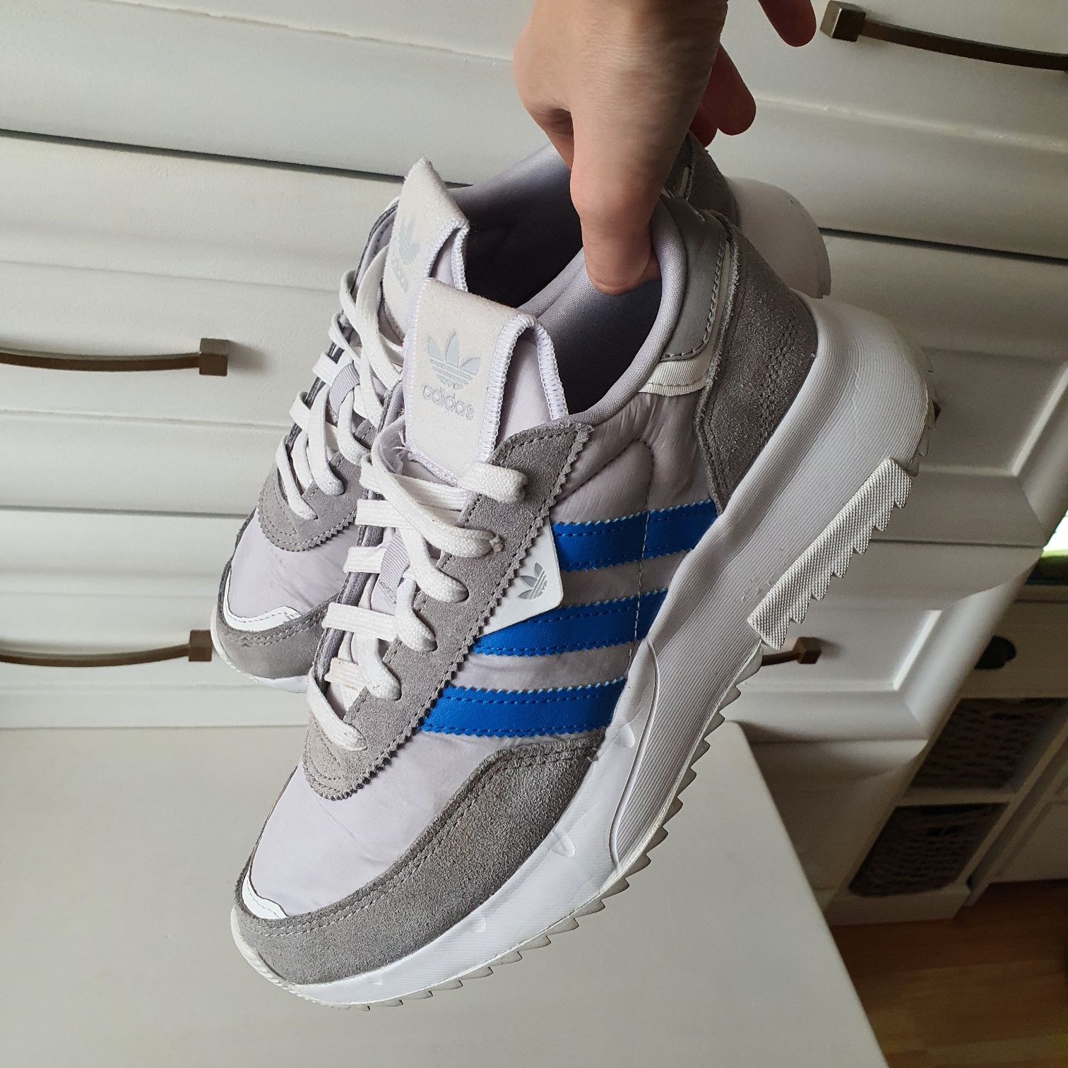 Sneakersy Adidas Retropy F2 J GX9233 Szary