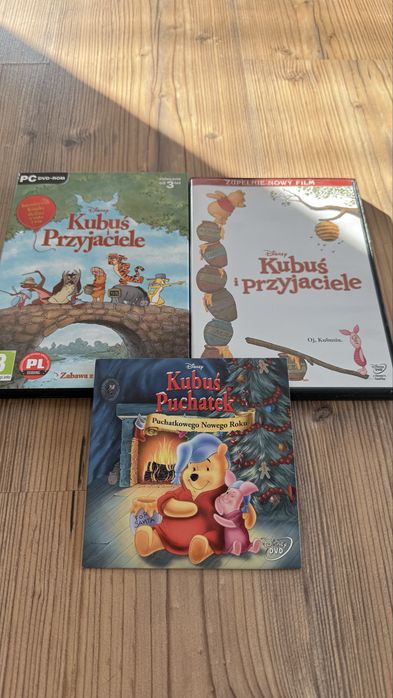 Filmy Dvd i ksiazka interaktwna Kubus Puchatek