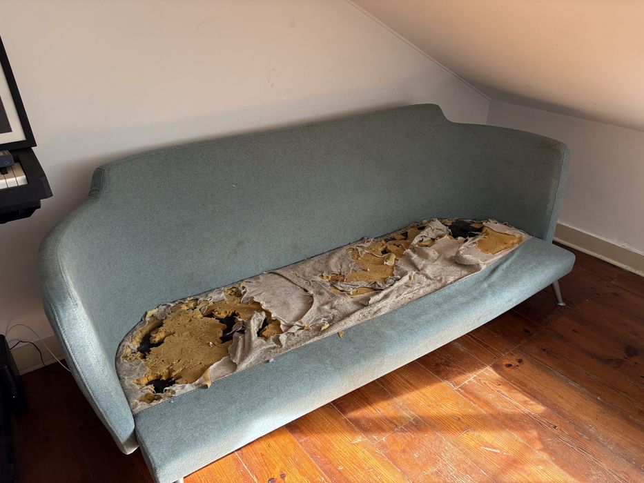 Sofa Vintage Verde - Danificado