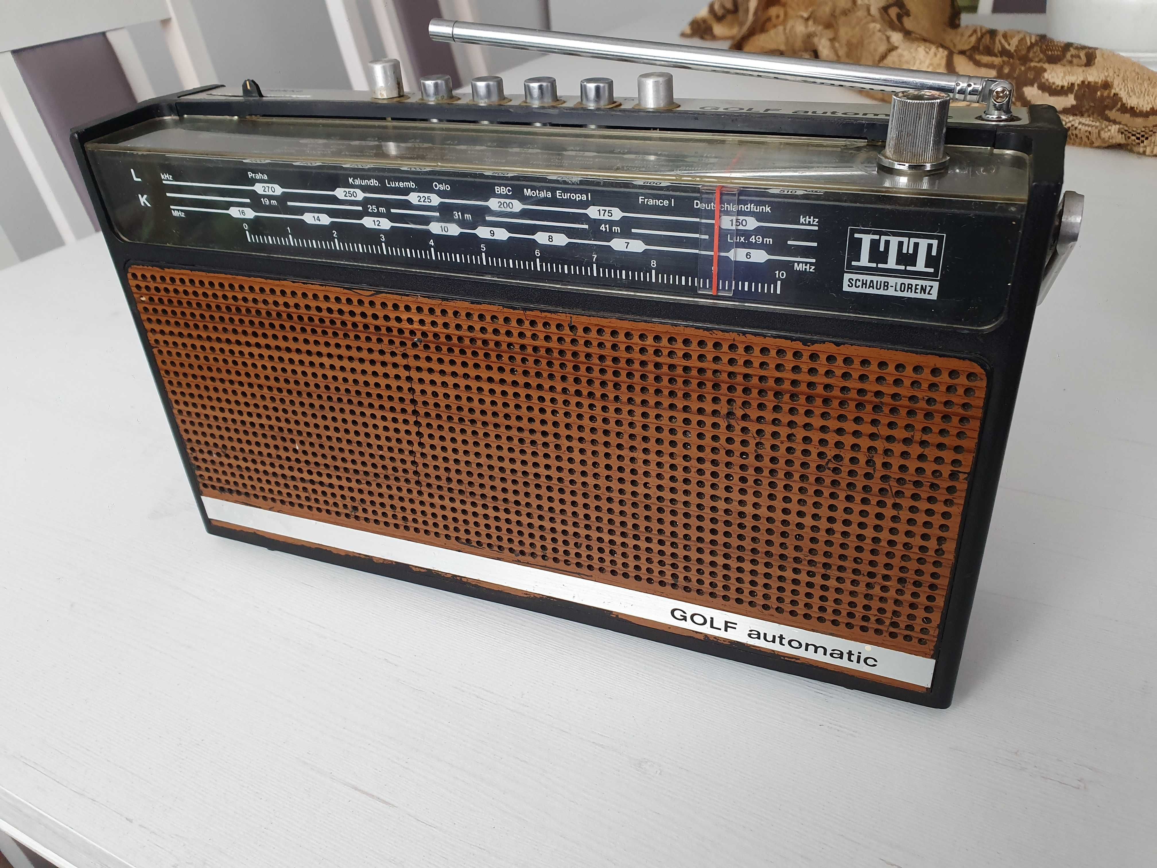 Stare zabytkowe radio ITT schaub-lorenz golf automatic vintage