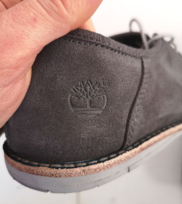 # Eleganckie Szare Skórzane Półbuty Timberland Rozm. 42 #
