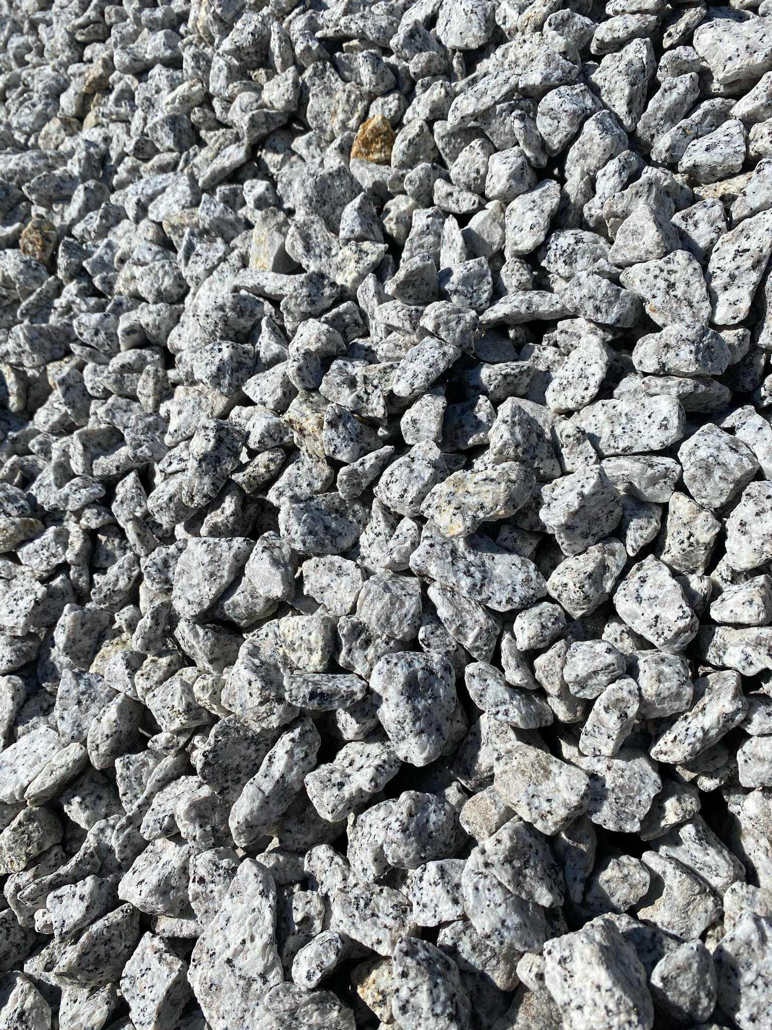 grys granitowy DALMATYŃCZYK kamień ozdobny ogrodowy żwir kruszywa