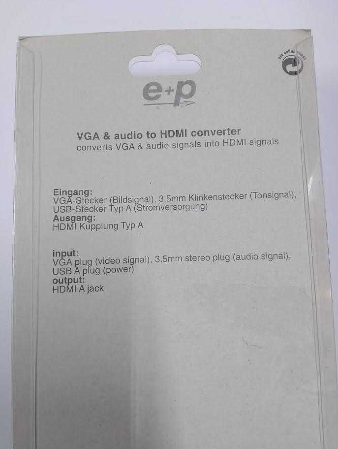 Przejściówka adapter HDMI - HDK 110 - VGA + audio (jack, USB)