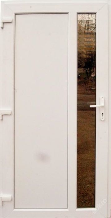 Drzwi zewnętrzne PCV PVC kompozytowe XPS Białe GDAŃSK