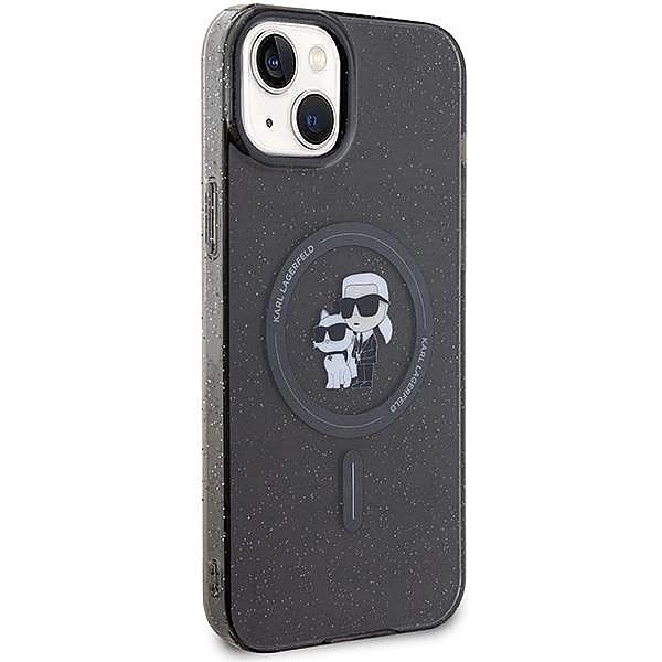 Etui Karl Lagerfeld Karl&Choupette Glitter MagSafe na iPhone 15 - czar