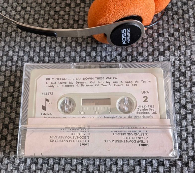 Billy Ocean, Tear Down These Walls, Cassete, K7